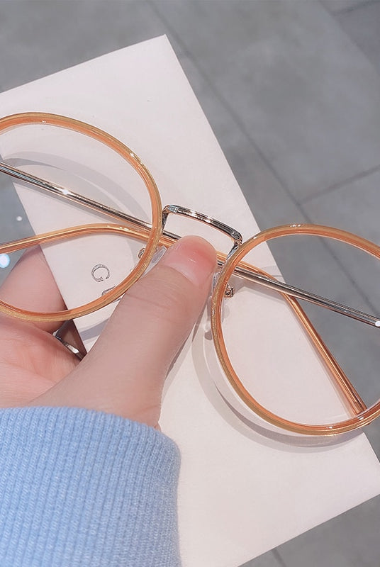 Ashore Vision Center Round Glasses Frame Men Women Metal Glasses Frames