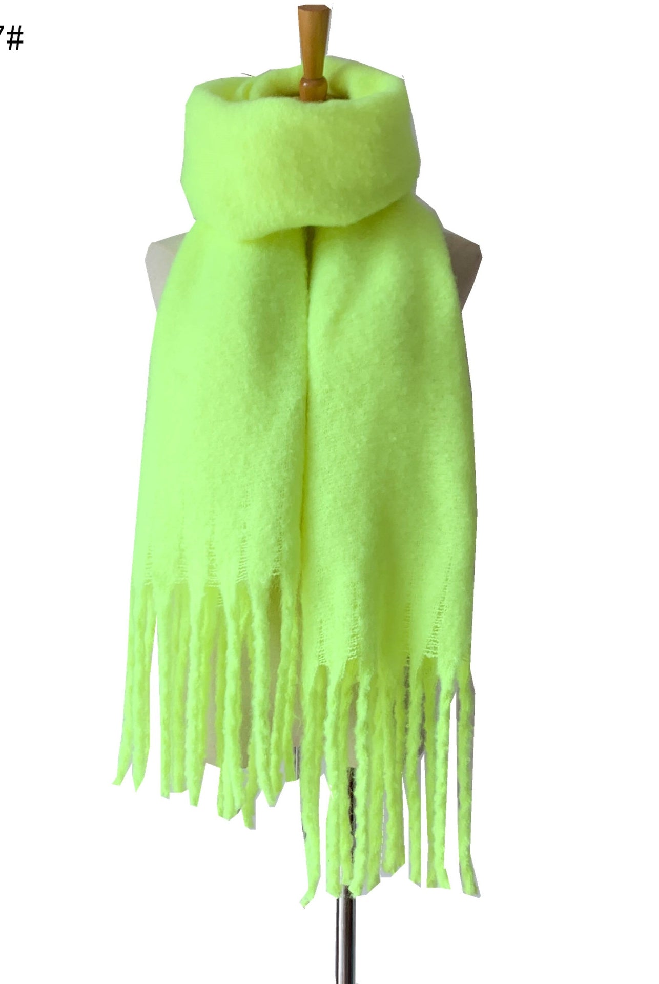 Wholesale Price Luxury Cashmere Blended Bright Colorful Women Blanket Scarf Winter