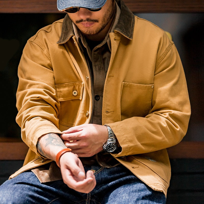 ASHORE SHOP Mens Canvas Jackets