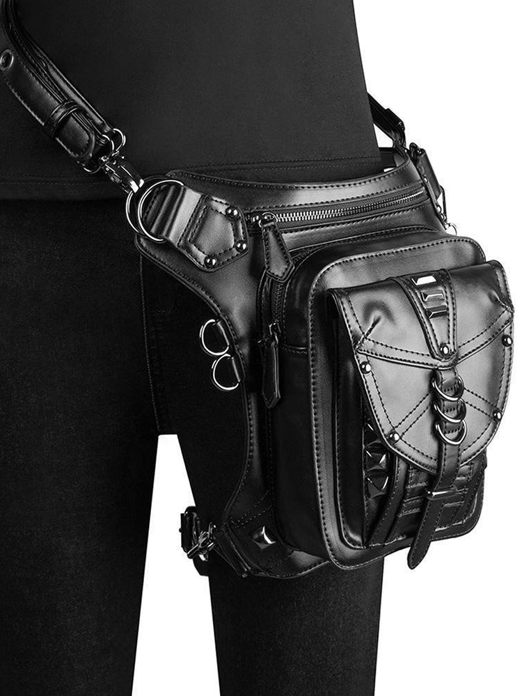 Punk Biker Bags New Men Womens Bag Single Shoulder Messenger Bag