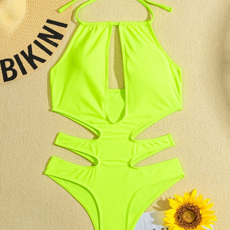 2022 New Sexy Halter Women Swimwear One Piece Swimsuit