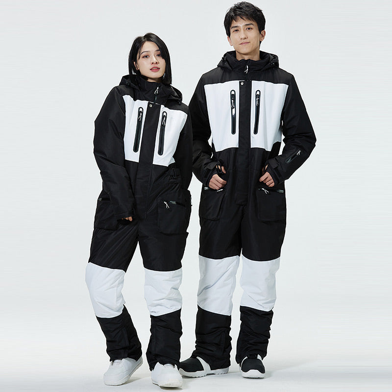 Ski Jumpsuit for Men Women Winter Windproof Waterproof Warm Ski Suit