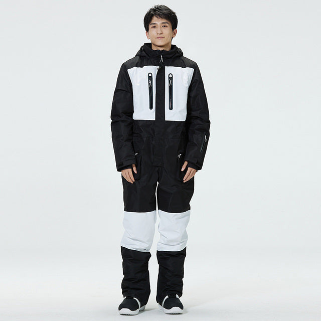Ski Jumpsuit for Men Women Winter Windproof Waterproof Warm Ski Suit