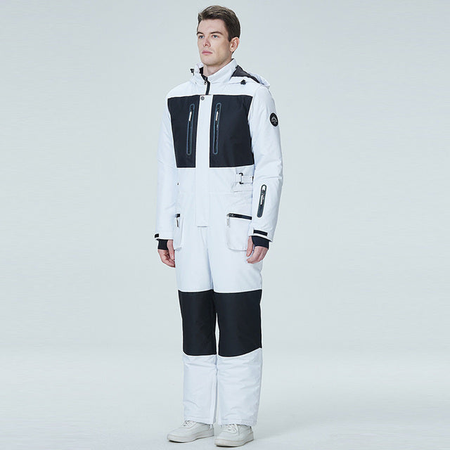 Ski Jumpsuit for Men Women Winter Windproof Waterproof Warm Ski Suit