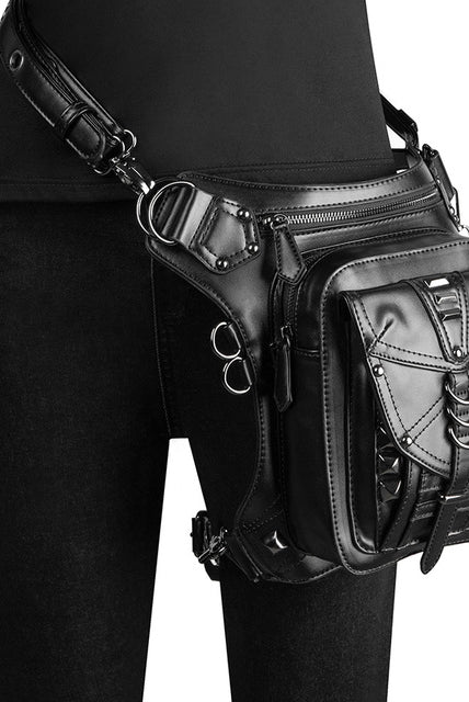 Punk Biker Bags New Men Womens Bag Single Shoulder Messenger Bag