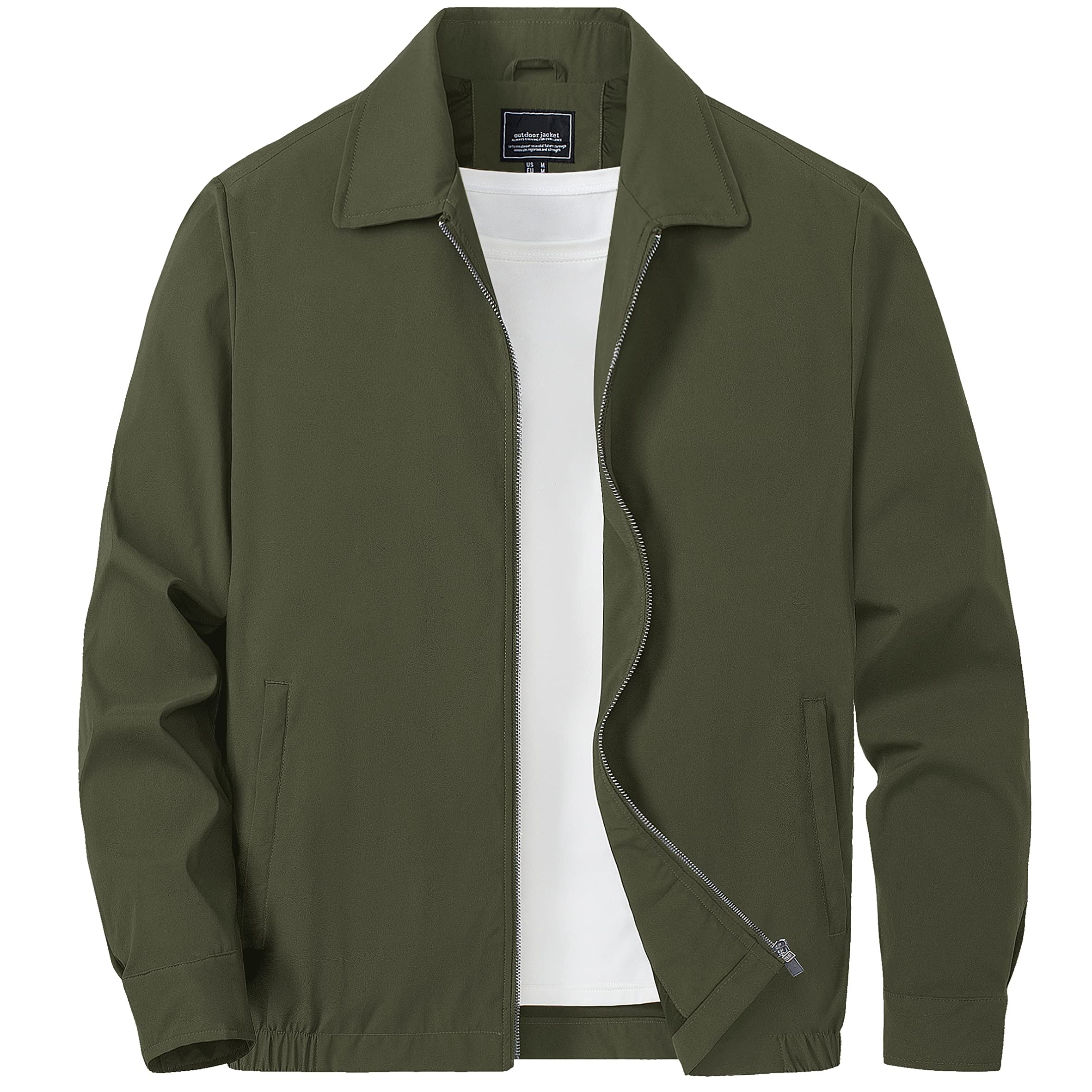 Ashore Shop mens Golf Jacket Lightweight Water-Resistance Full Zip Golf Jackets Mens Baseball Bomber Jackets Workout Fitness Casual Coats Sports Outwear