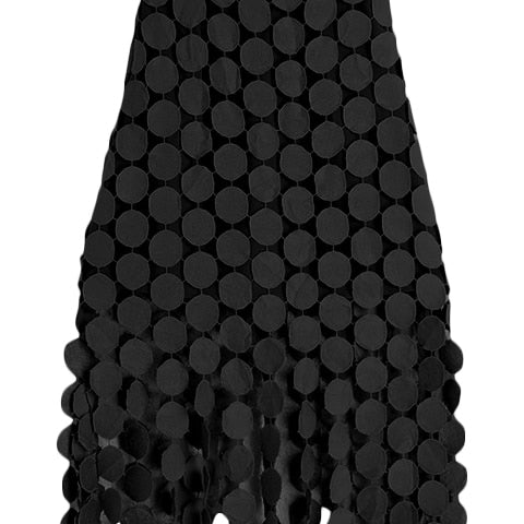 ASHORE SHOP Womens Skirts Cut Out Skirt For Women High Waist Patchwork Tassel Irregular