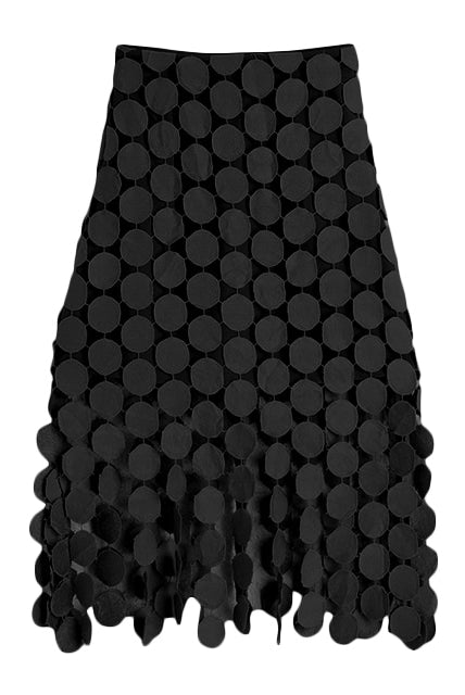 ASHORE SHOP Womens Skirts Cut Out Skirt For Women High Waist Patchwork Tassel Irregular