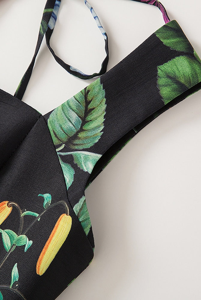 ASHORE SHOP Summer Loose Dress For Women Flower Sequins Square Collar