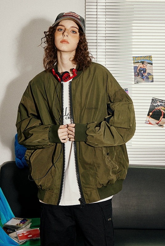 Ashoreshop-Thick_zipper_flight_jacket_men_s_baseball_couple_jacket_women_s_spring