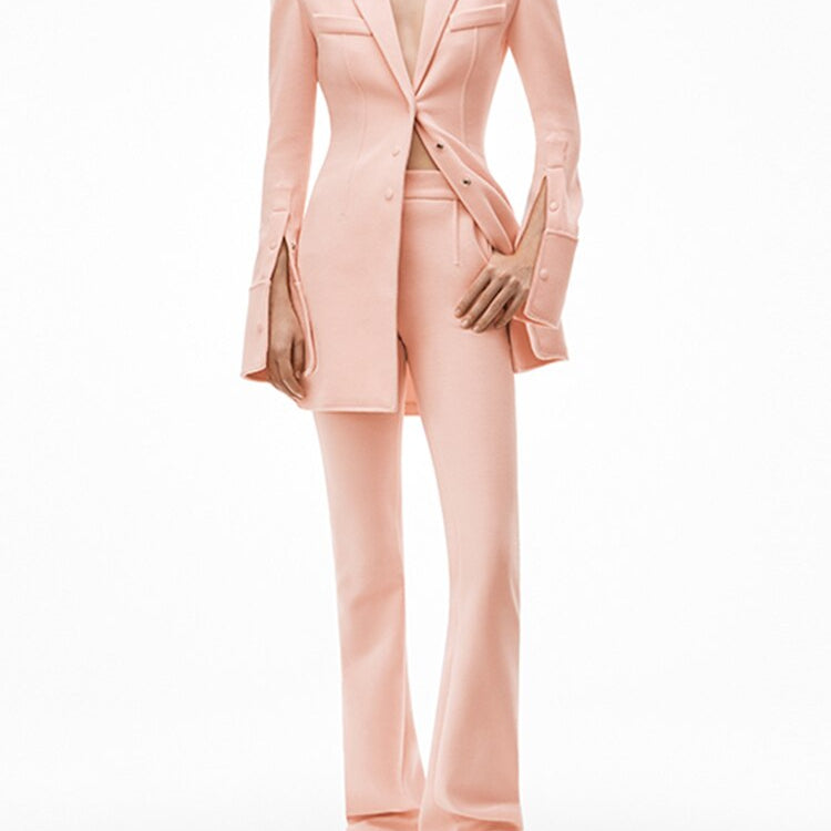 ASHORE SHOP Casual Solid Two Piece Set Women N