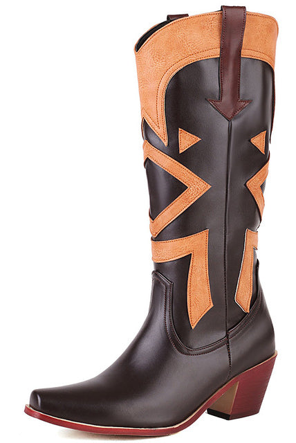 Cowgirl Boots Western Cowboy Long Winter Autumn Boots For Women 2022
