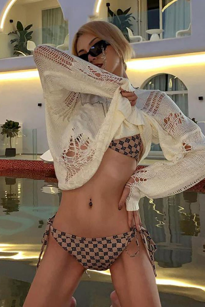 Ashore Shop Ugly Ripped Sweater Women Loose Knitted Tops Hole Thin Pullovers