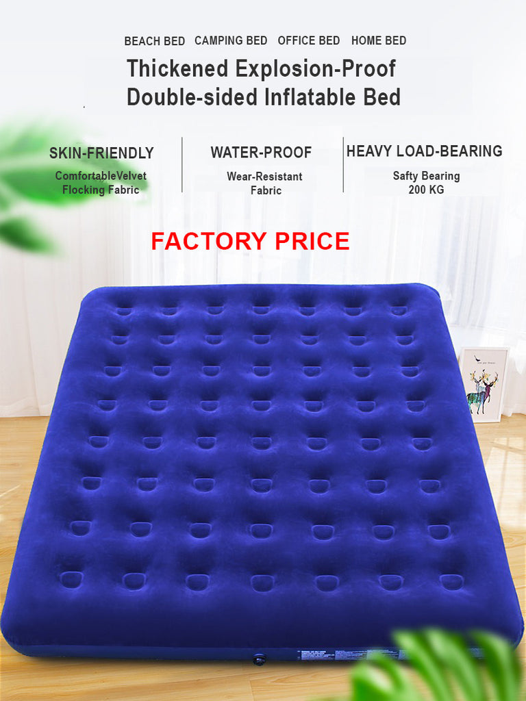 Outdoor inflatable Bed Double Thickening Lazy Portable Car Outdoor and Indoor Air Cushion Mttress
