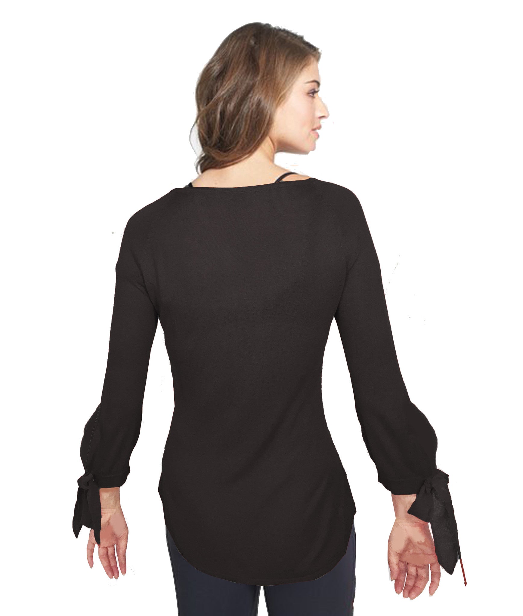 ASHORE WOMENS SLIM FIT FINE SWEATERS WITH BUBBLE CUFF