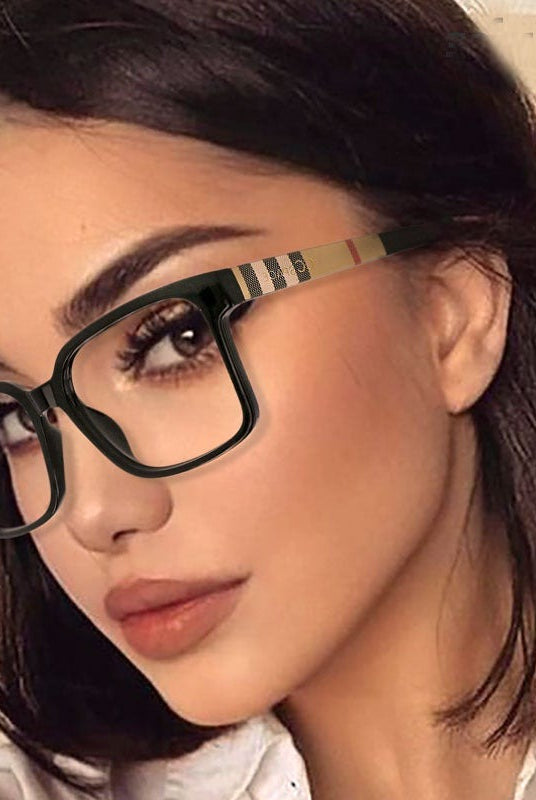 Hot Square Anti Blue Light Optical Glasses Frames Customized Lenses Men Women