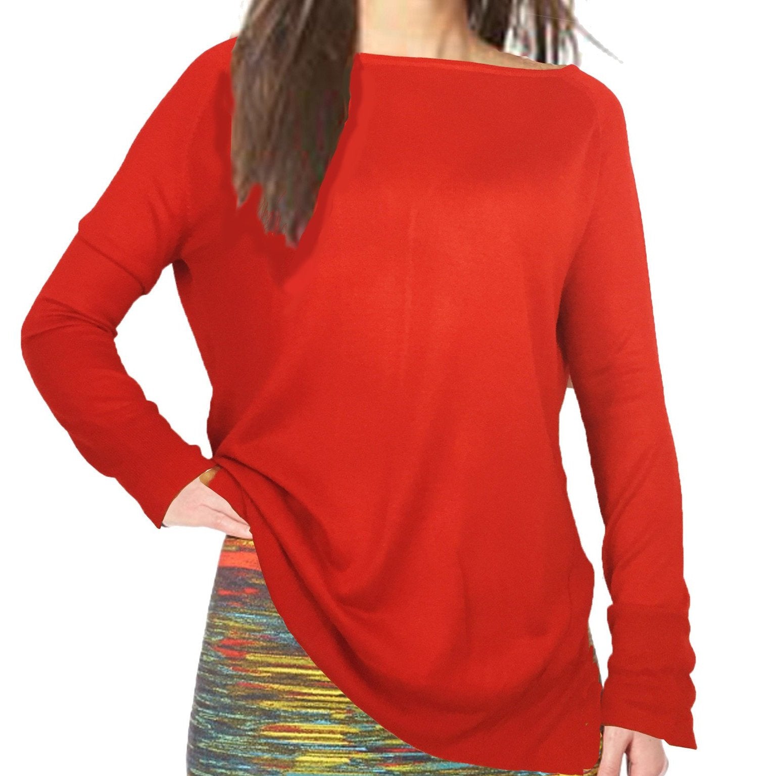 ASHORE WOMENS CLASSIC FINE LONG SWEATERS