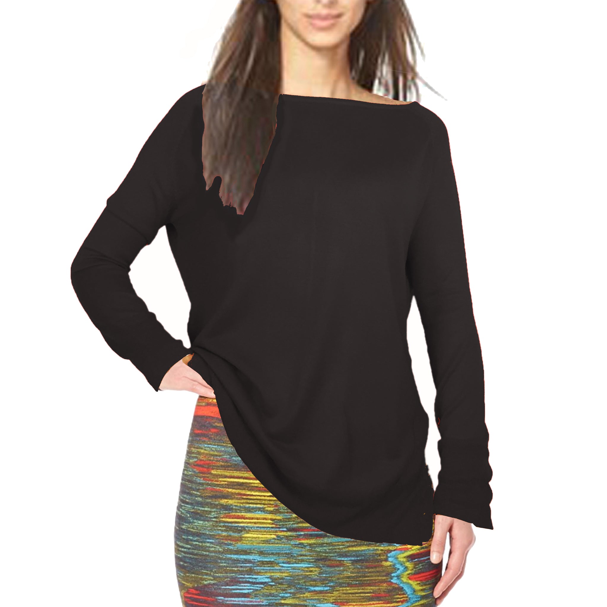 ASHORE WOMENS CLASSIC FINE SWEATERS LONG BODY