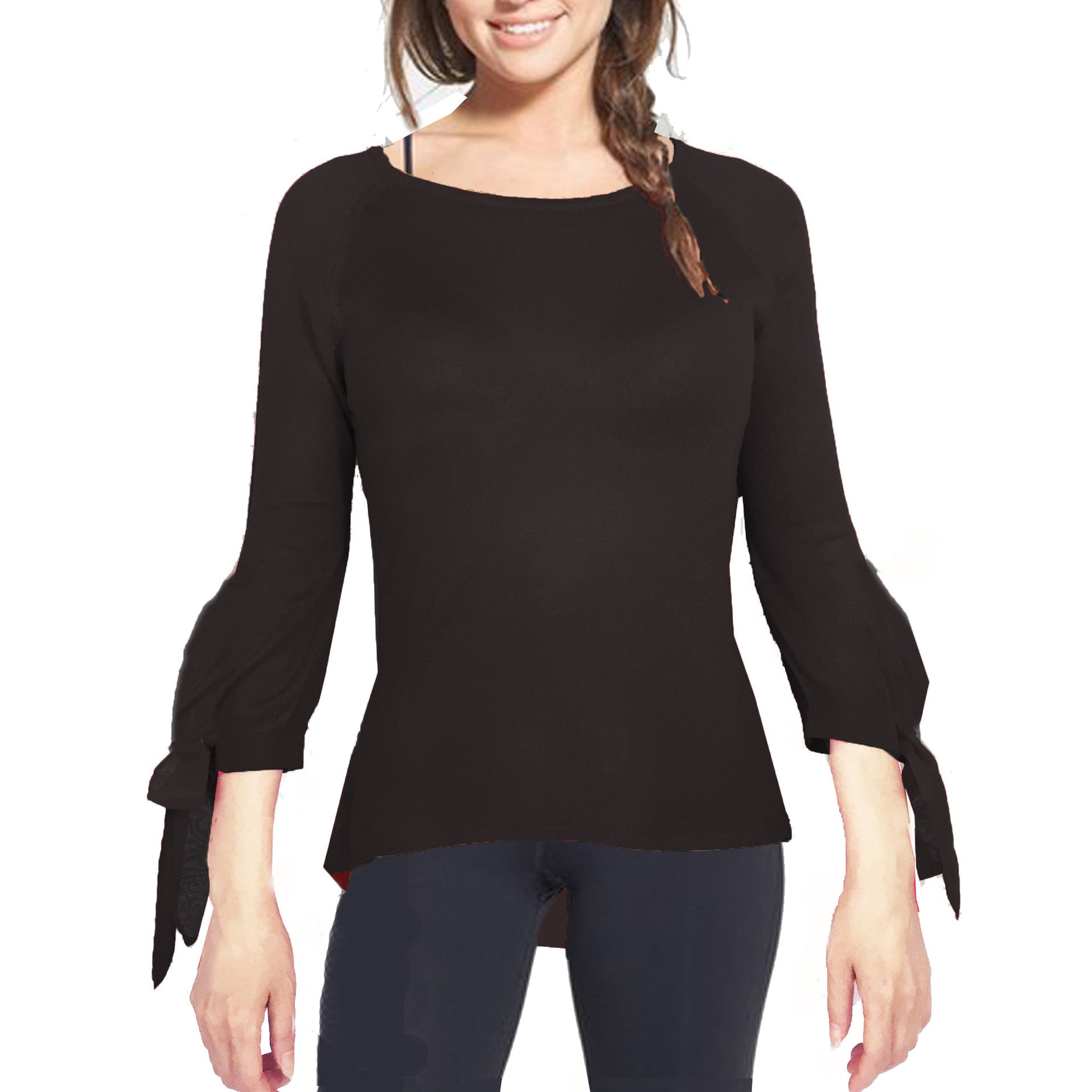 ASHORE WOMENS SLIM FIT FINE SWEATERS WITH BUBBLE CUFF
