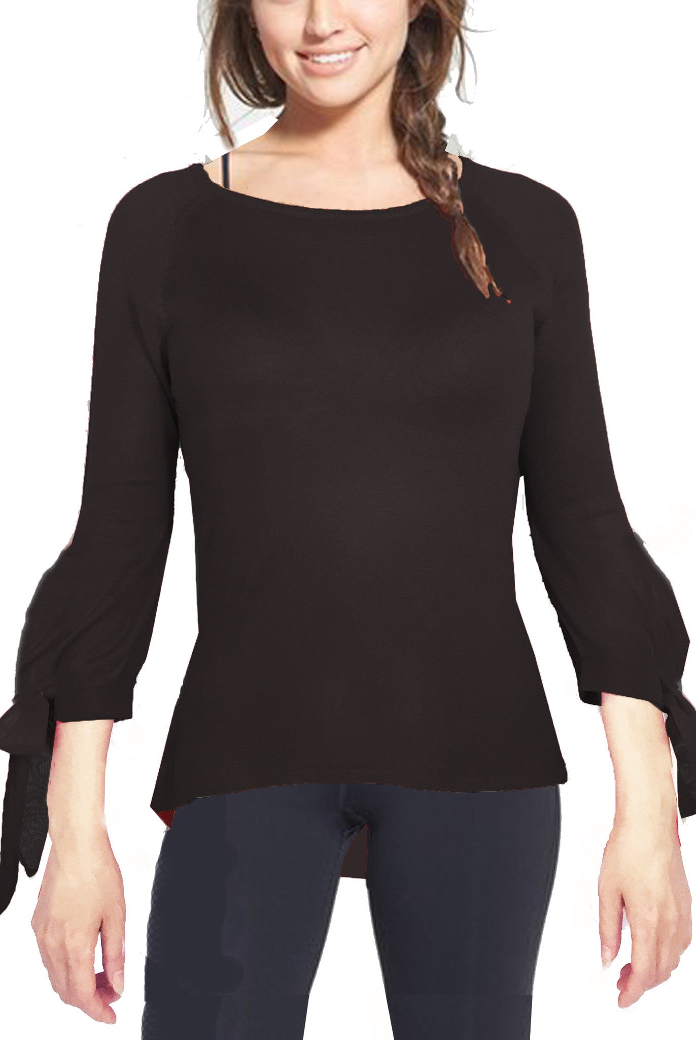 ASHORE WOMENS SLIM FIT FINE SWEATERS WITH BUBBLE CUFF