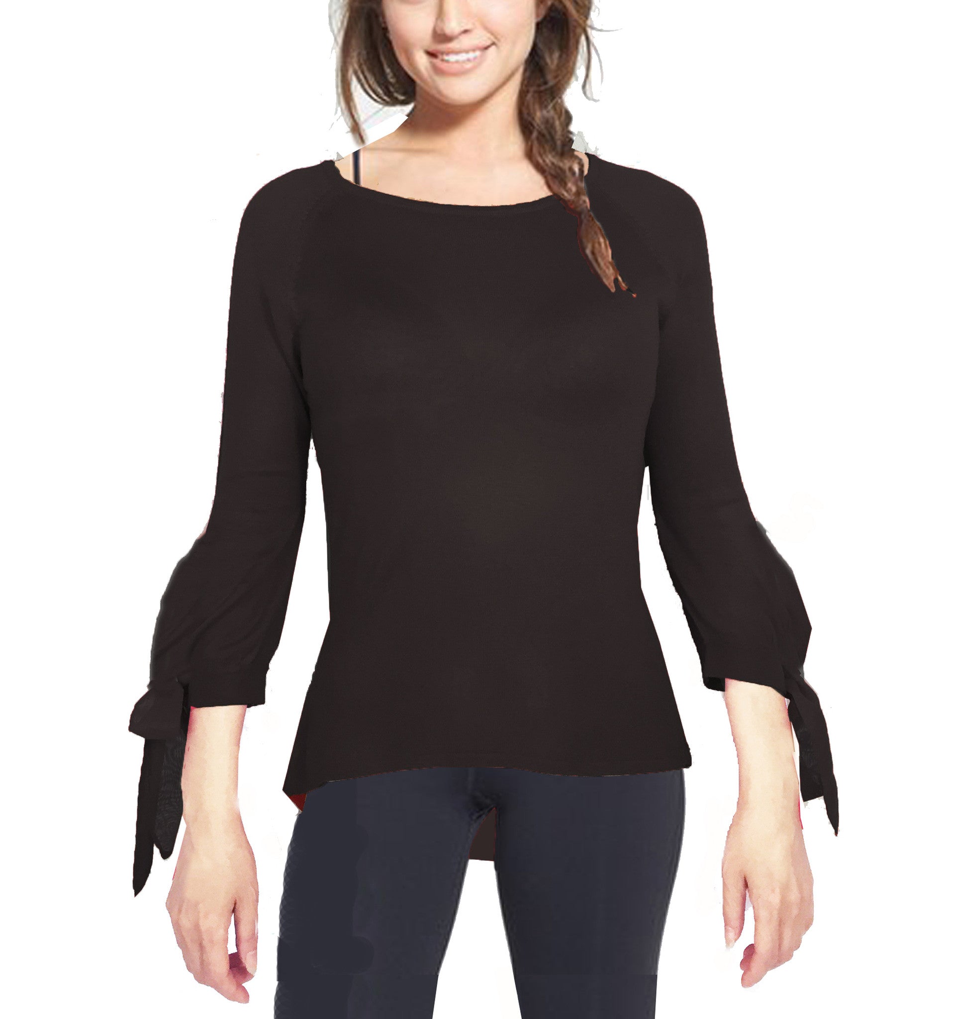 ASHORE WOMENS SLIM FIT FINE SWEATERS WITH BUBBLE CUFF
