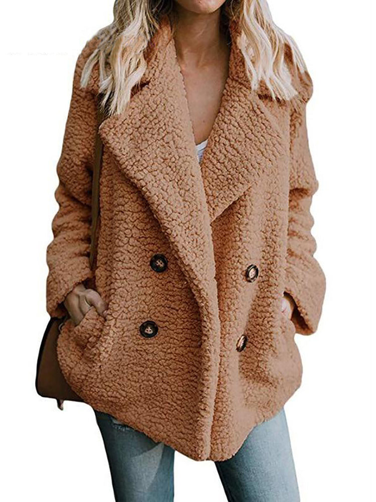 2020 Winter Coat Women Fluffy Teddy Jacket 
