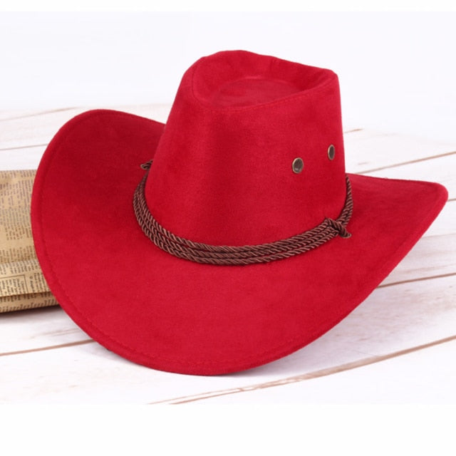 Sombrero de vaquero de piel sintética con banda para hombre o mujer de Ashore Shop