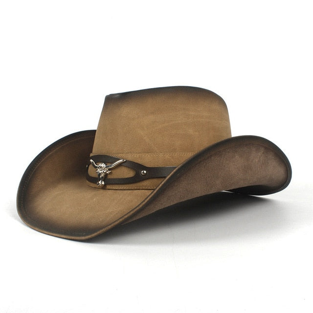 Sombreros de vaquero para mujer, hombre y mujer, unisex, sombrero de vaquero occidental