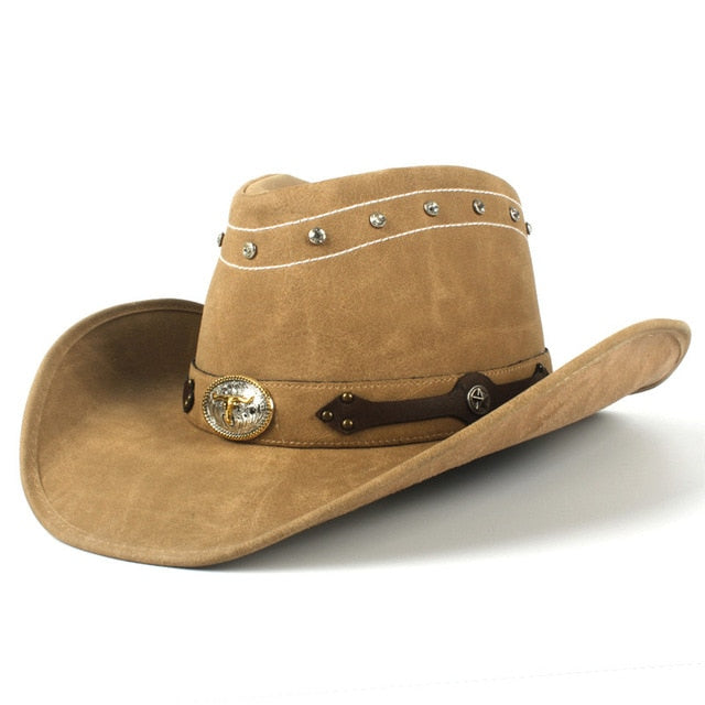 Sombreros de vaquero para mujer, hombre y mujer, unisex, sombrero de vaquero occidental
