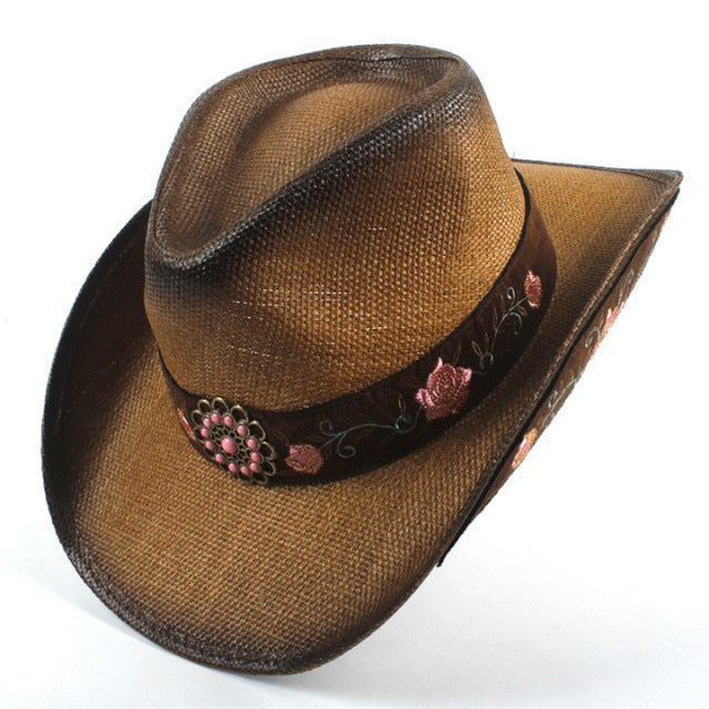 Sombreros de vaquero para mujer, hombre y mujer, unisex, sombrero de vaquero occidental