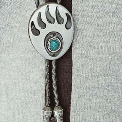 bolo tie Cowboy for men Vintage Indian mens tie Turquoise Europe Long style Zinc Alloy Pendant trendy accessories Llavero bijoux