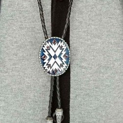 bolo tie Cowboy for men Vintage Indian mens tie Turquoise Europe Long style Zinc Alloy Pendant trendy accessories Llavero bijoux