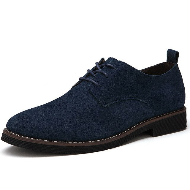 New 2021 Autumn British Style Men Suede Oxford Shoes