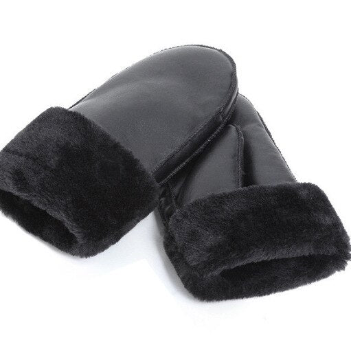 Ashore Shop Warm Winter Mittens with Fur