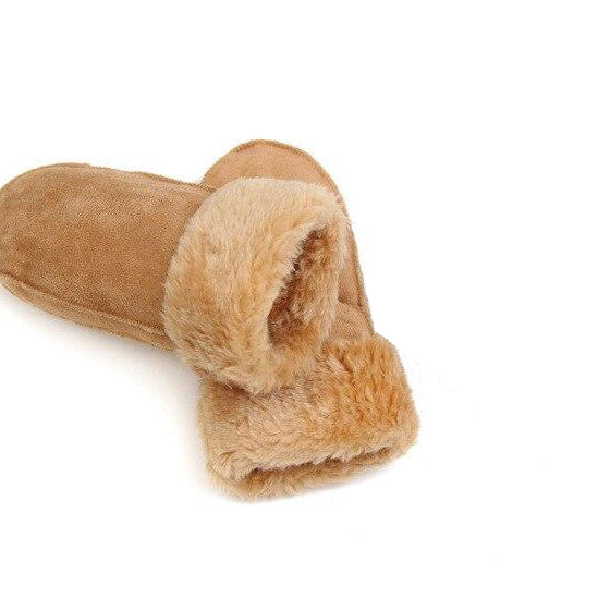 Ashore Shop Warm Winter Mittens with Fur