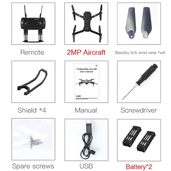 ASHORESHOP Traveler HD Camera High Hold Mode Fordable Arm RC Quadcopter Drone