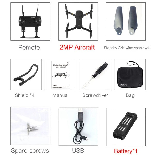 ASHORESHOP Traveler HD Camera High Hold Mode Fordable Arm RC Quadcopter Drone