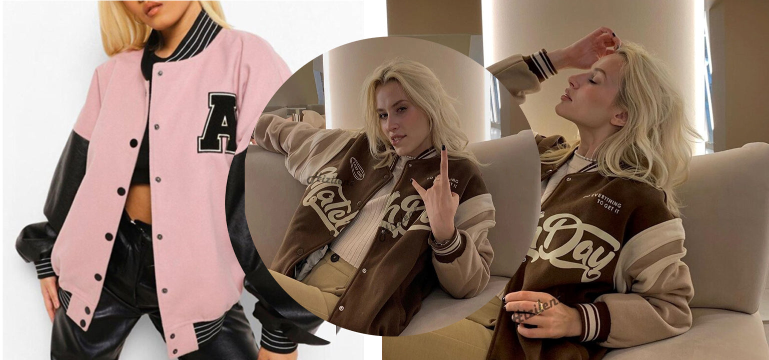 Womens Baseball Football Jackets