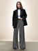 Modern Women Trendy Loose Wide Shoulder Lt. Weight Suit Sets Wide Blazer Top + Comfortable Loose Dress Pant