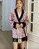 ASHORE®  Women Luxury Velvet Handmade Sequins Flower 🌸 Kimono Skirt Sets