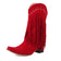 Fringe Western Cowboy Boots for Women Vintage  Rivet Tassels Long Boots