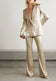 Summer Women's Two-piece Satin Single-button Suit