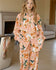 ASHORE®  Women Peach Flowers 🌸 Print Pajama Sets