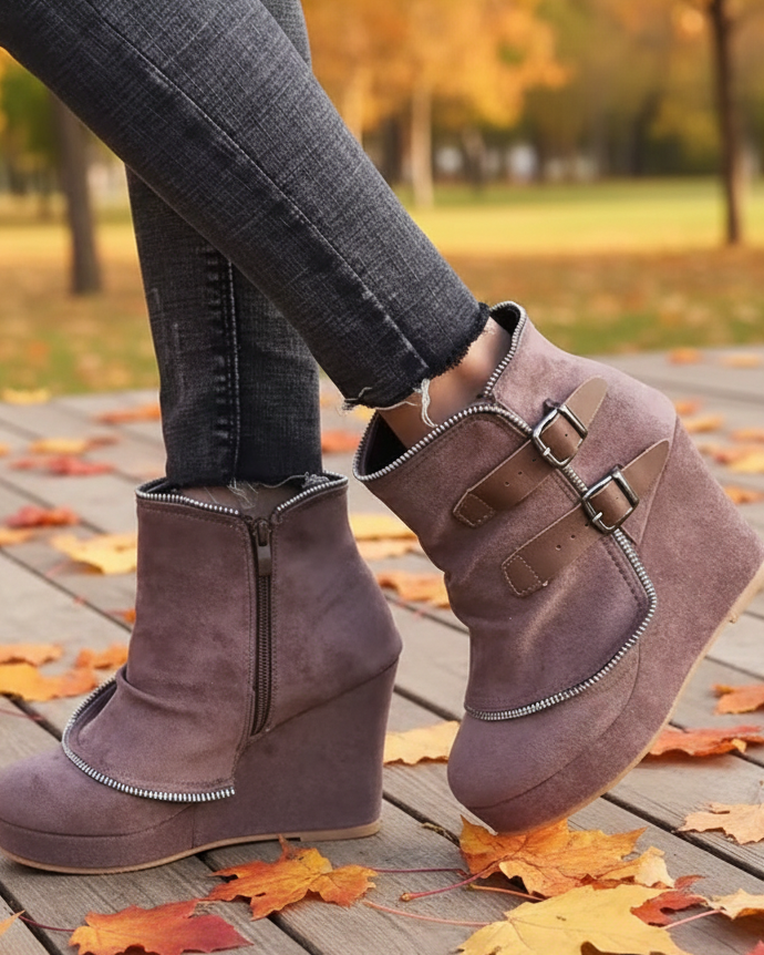 Hidden High Platform Ankle Boots Ashore Shop