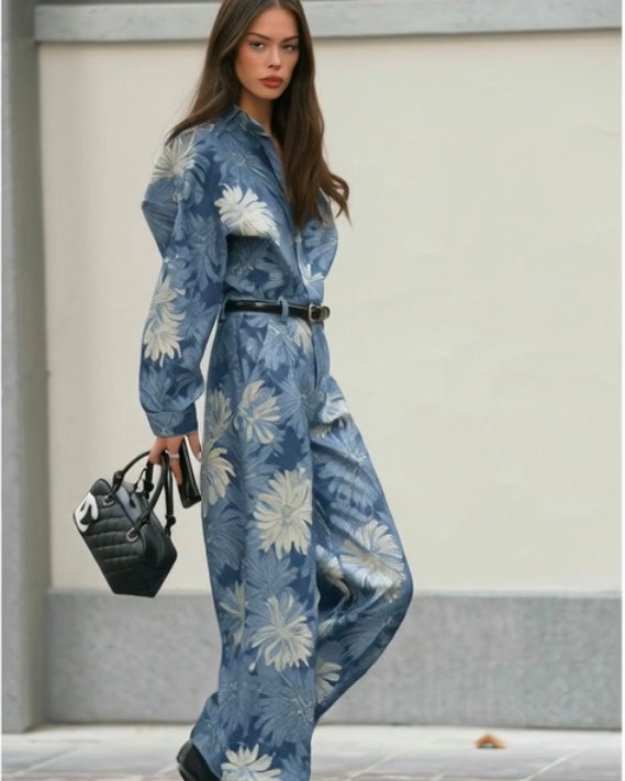 ASHORE_Denim_Jacquard_Flower_Modern_One_Piece_Designer_Jumpsuits-1