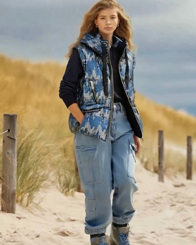 ASHORE_Festival_Style_Denim_Shiny_Sequins_Down_Vest-3