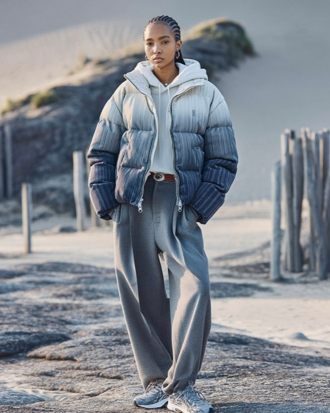 ASHORE_Festival_Style_Pleated_Ombr_High_collar_Down_Coat--6