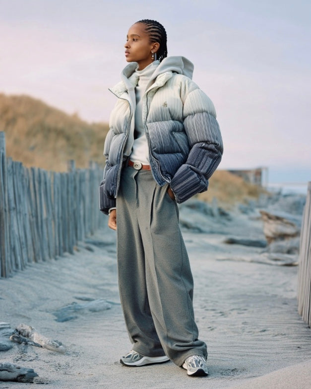 ASHORE_Festival_Style_Pleated_Ombr_High_collar_Down_Coat--7