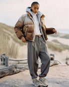 ASHORE_Festival_Style_Pleated_Ombr_High_collar_Down_Coat-1