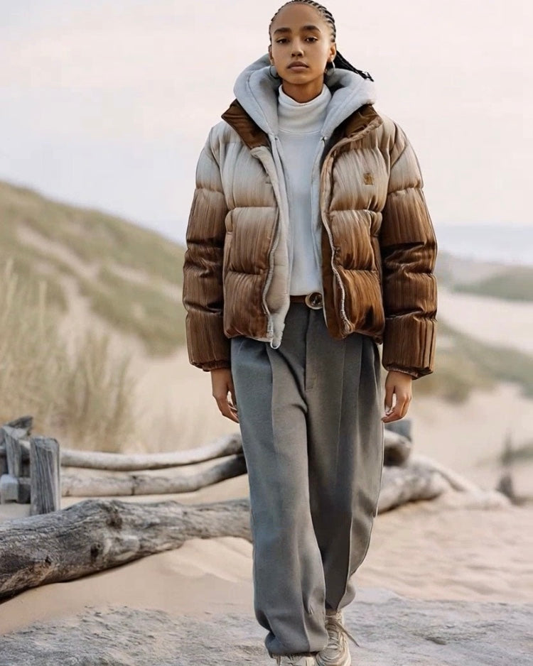 ASHORE_Festival_Style_Pleated_Ombr_High_collar_Down_Coat-3